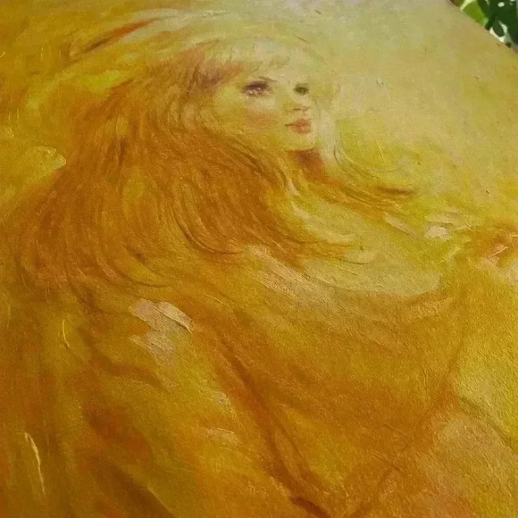 Beautiful Roy Austin Original Handmade Painting Blonde Girl - Picture 11 of 14